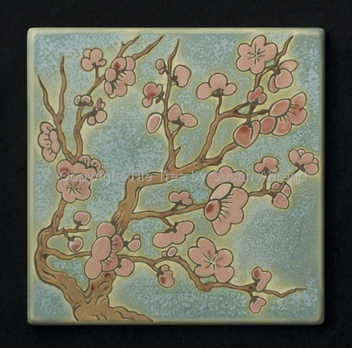 Ceramics-Tiles-Cherry Blossom-Light