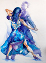  dancers in blue