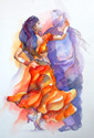  dancers in orange