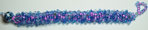 Jewelry-Rings and Bracelets-Pink & Blue Medium Reptile � BR1030