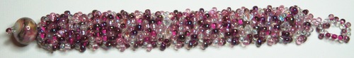 Jewelry-Rings and Bracelets-Rosy Wide Reptile Bracelet � BR1032