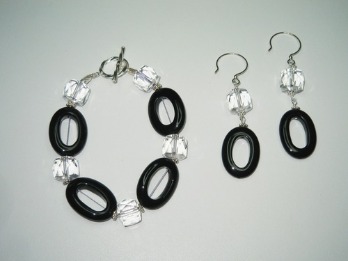 Jewelry-Onyx Ovals Set - S9011
