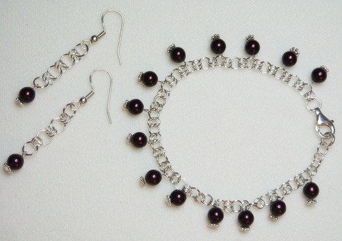 Jewelry-Rings and Bracelets-Bracelet and Earrings Set � S9015