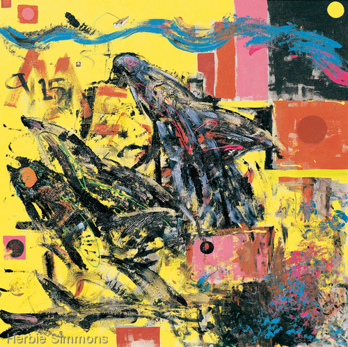 Painting-Acrylic-There Are Sharks in This Tank