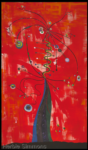 Painting-Acrylic-The Tree of Life and Music