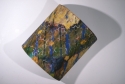 Halide Salam. Oil and mixed media on shaped canvas - Abstract Painting