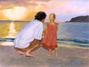 Painting--Acrylic-FigurativeFather and Daughter