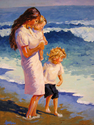 Painting--Acrylic-PortraitBeach Mom