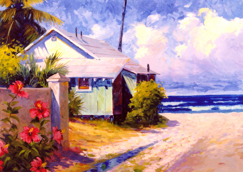 Painting-Landscape-Hibiscus