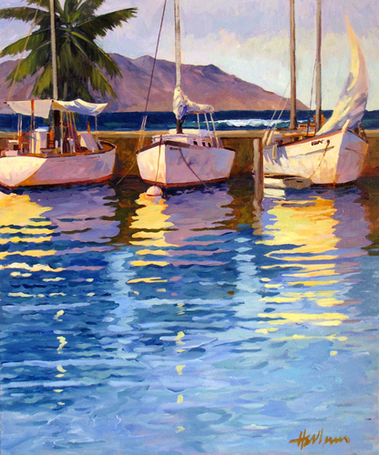 Painting-Impressionism-Dana Point Boats