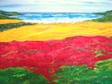 HANNELORE S. AMON - COASTLINE WITH POPPIES