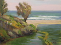 seascape, landscape, beach scene,oil painting -  Painting