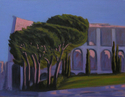 Painting--Oil-Plein AirColloseum Pines