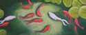 Painting--Oil-ExpressionistKoi in Pond