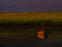 Painting--Oil-LandscapeBoat in Marshes
