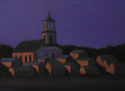 Painting--Oil-CityscapePtown Library Sunset
