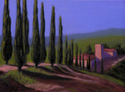 Painting--Oil-LandscapeOver A Hillside in Tuscany