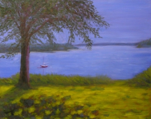 Painting-Seascape-Indian Summer Peconic Bay