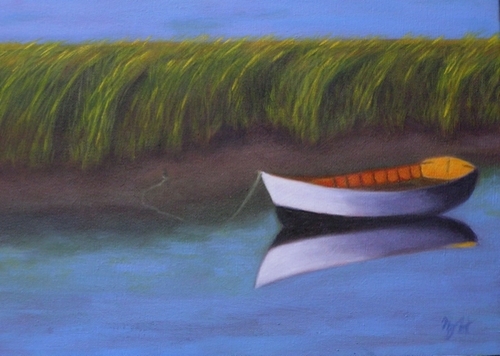 Painting-Seascape-Marsh Sunset