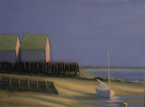 Painting-Seascape-Reflections at low tide