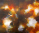 Painting--Acrylic-Abstractboundless - deep amber copper earth