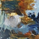 Painting-bronze blue evergreen