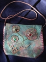 Etherial%20Lily%20pads%20-%20Leather%20Purse (thumbnail)