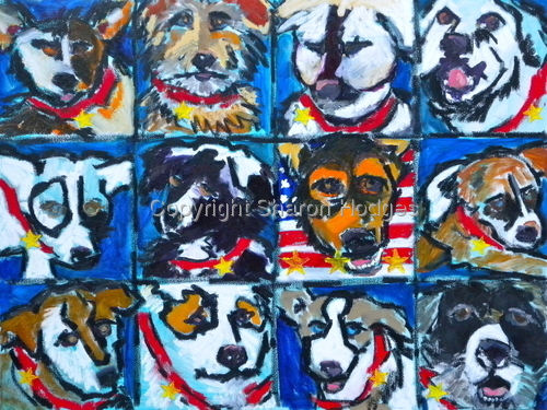 Painting-Animals-Dogs of War