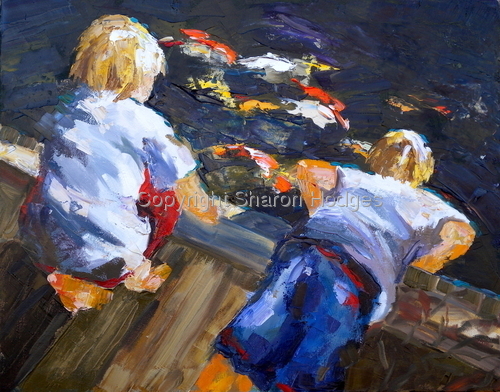 Painting-Figurative-Not Exactly Fishing