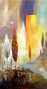 Painting--Acrylic-LandscapeMorning Cedars