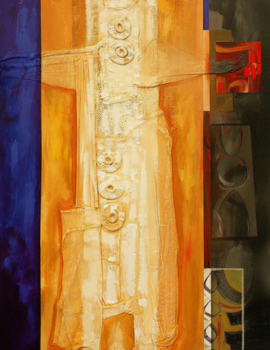 Painting-Abstract-Totem For Ed Love