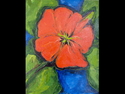Painting--Acrylic-FloralLooking In
