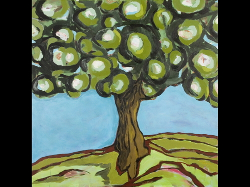 Painting-Impressionism-Fruitful Tree