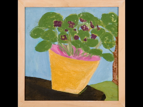 Painting-Impressionism-African Violets