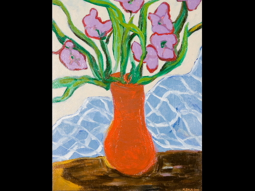 Painting-Floral-The Orange Vase
