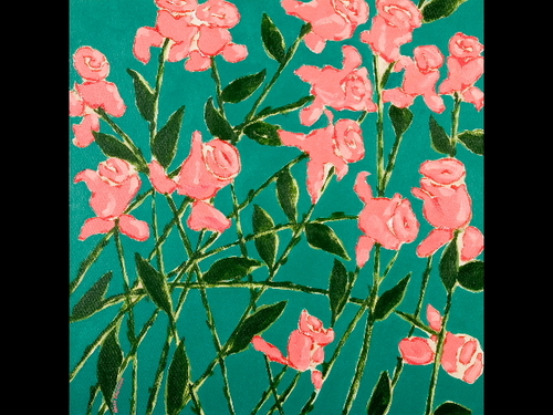 Painting-Floral-Rose Garden