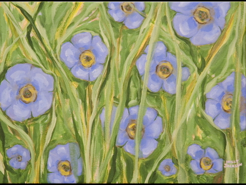 Painting-Floral-Blue Boys