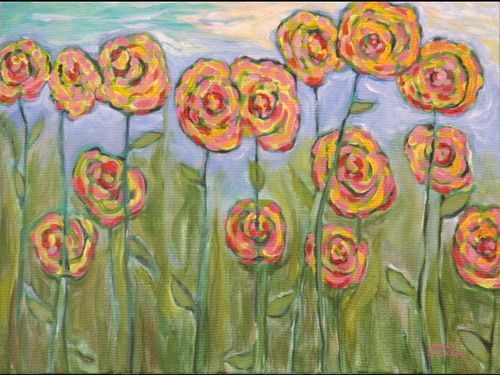 Painting-Floral-Ode to G. O.