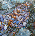 Maine, Island, Rocks Holly smith -  Painting