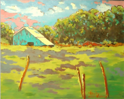 Painting-Landscape-Fuchs Barn