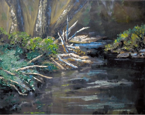 Painting-Impressionism-Comstock Creek