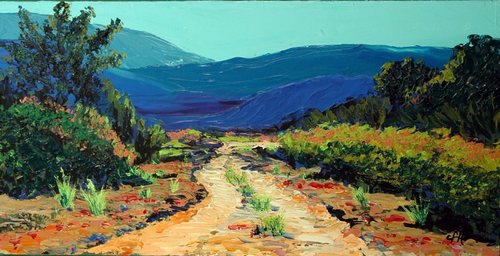 Painting-Landscape-Road to Home