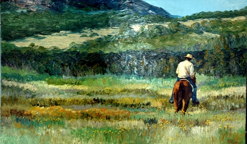 Painting-Lone Rider