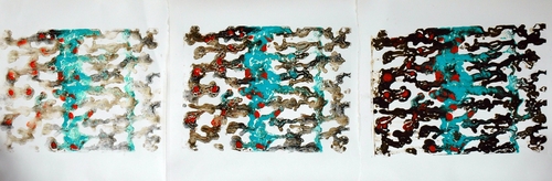 Print Making-Abstract-Tourquoise Medely