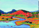 Painting--Oil-AnimalsGrazing on The Smith River 2