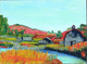 Painting--Oil-LandscapeOld Barn Along The Smith River