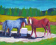 Painting--Oil-AnimalsAfternoon at the Watering Hole 2