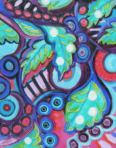 Painting-Acrylic-Rainforest