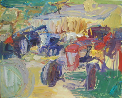 Painting-Oil-Sam's Tractor Shop 