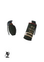 US Mk.II Defensive and US M18 Red Smoke Grenades